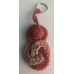 Gehaakte GELUKSPOPPETJES met RINGEN in ROZE STEENROOD
